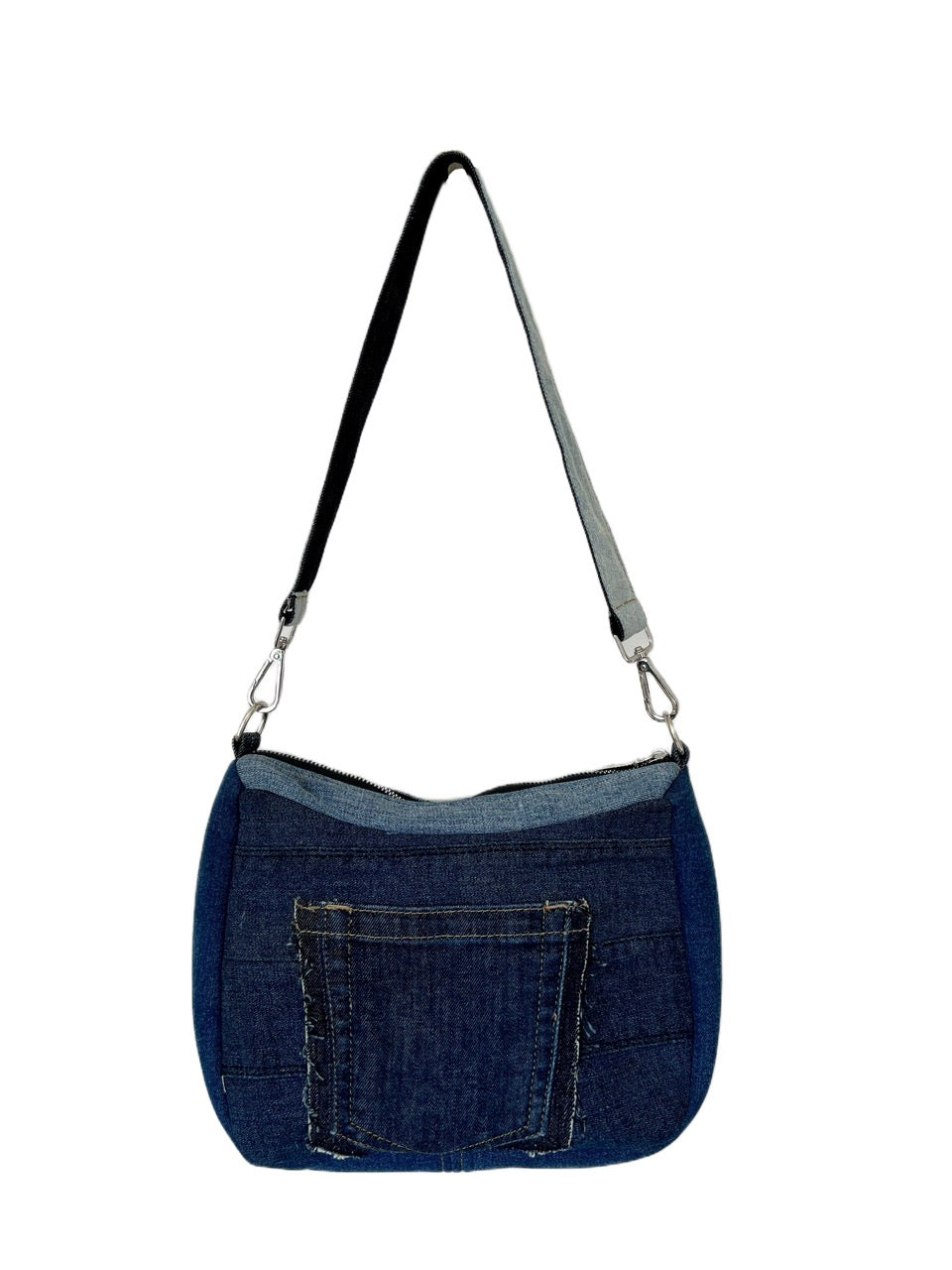 Unique upcycled denim shoulder bag online New Zealand for woman