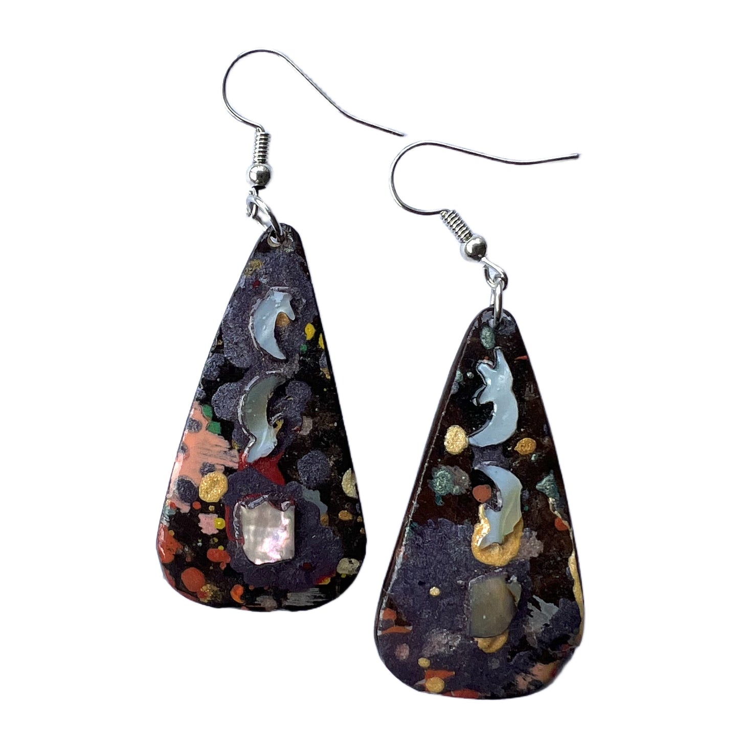 Wearable art earring water drop NZ for lady ether 03