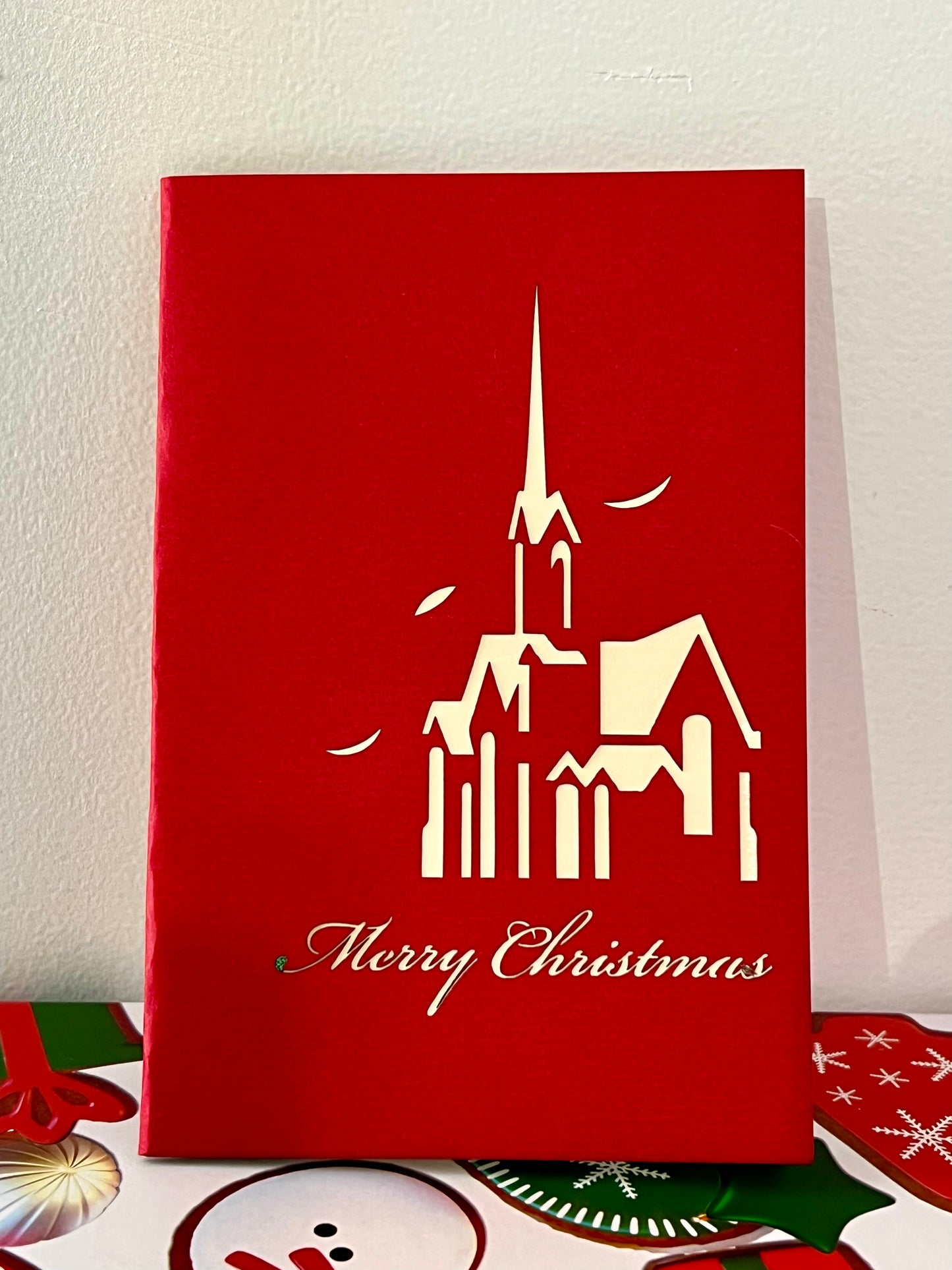 Christmas popup card New Zealand - outside