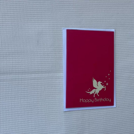 Pegasus Birthday Pop-Up Card - review