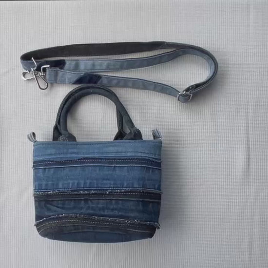 Denim handbag 8A for women online New Zealand