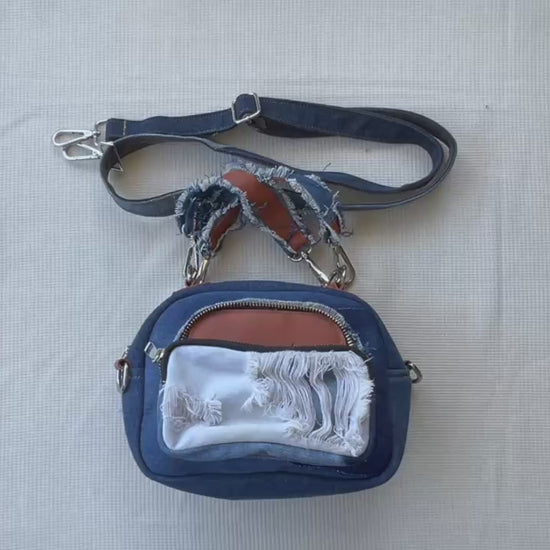 Special top-handle bag with leather NZ