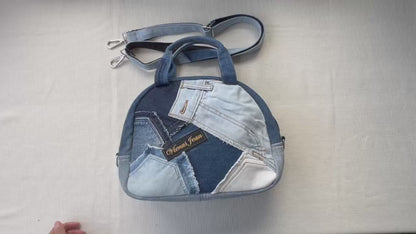 Handmade unique denim dome bag online New Zealand