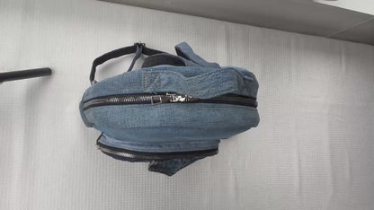 One-of-a-kind backpack made from upcycled denim Auckland - unisex backpack